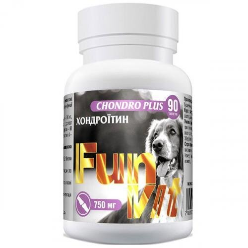Вітаміни для собак FunVit CHONDRO PLUS з хондроїтином, 90 штук