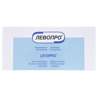 Левопро розчин д/інф. 500 мг/100 мл по 100 мл у конт.
