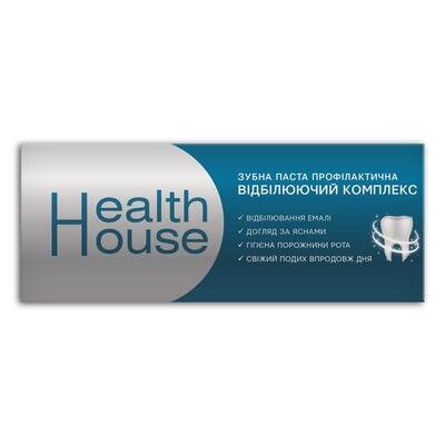 Зубна паста Health House Відбілюючий комплекс профілактична, 130 г