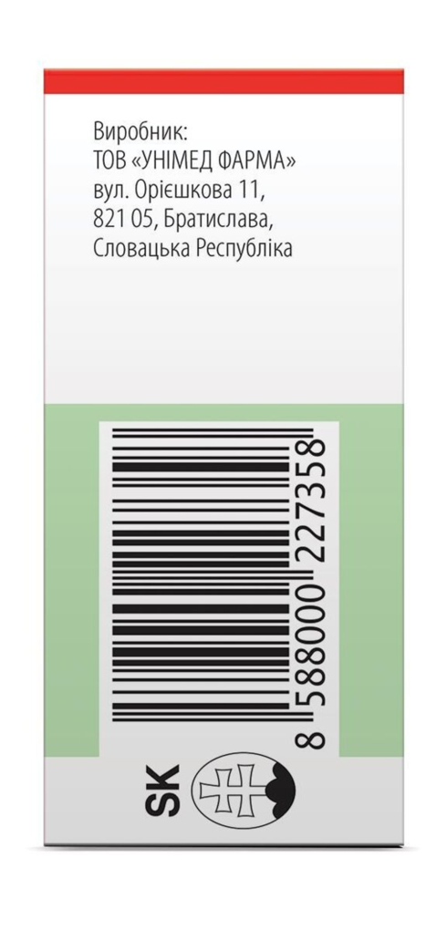 Олопатадин Унімед Фарма краплі оч., р-н 1 мг/мл по 5 мл у флак.-крап.