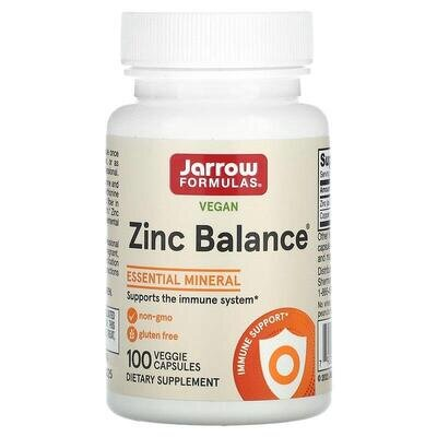 Цинк баланс Jarrow Formulas Zinc Balance, 100 капсул