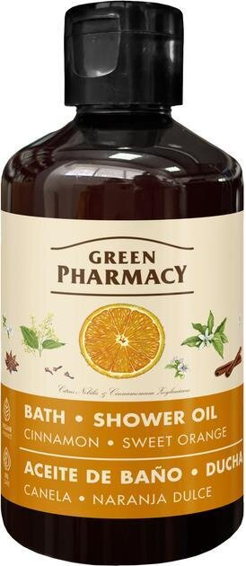 Олія для ванни та душу Green Pharmacy Кориця та солодкий апельсин 250 мл