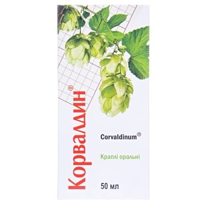 Корвалдин краплі ор. по 50 мл у флак.
