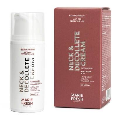 Крем-ліфтинг для зони декольте Marie Fresh з кофеїновим комплексом, 30 мл