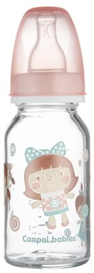 Пляшечка Canpol Babies 42/202 скляна з малюнком, 120 мл