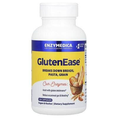 Травні ферменти Enzymedica GlutenEase, 120 капсул