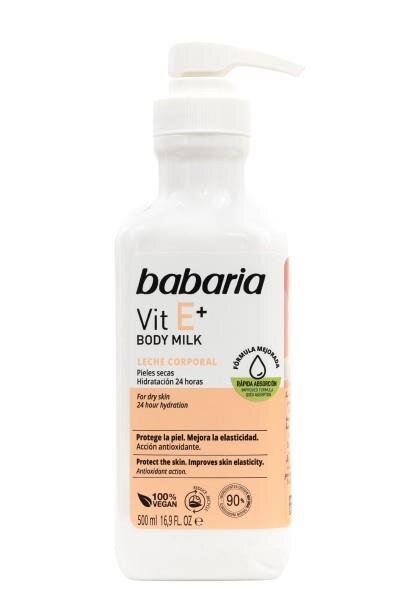 Молочко для тіла Babaria Vit E+ з вітаміном Е, 500 мл