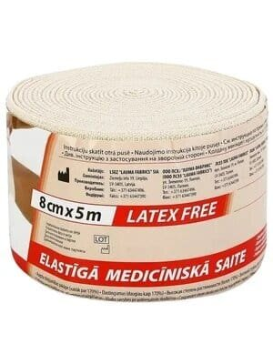 Бинт еластичний Lauma модель 3 Latex Free 5 м х 8 см