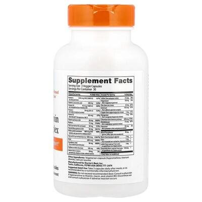 Вітамінно-мінеральний комплекс без заліза Doctor's Best Multi-Vitamin with Vitashine D3 and Quatrefolic, 90 гелевих капсул