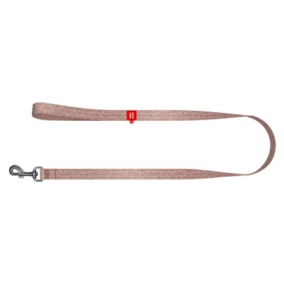 Повідець Collar WAUDOG Re-cotton з відновленої бавовни, ширина 25 мм довжина 300 см, коричневий