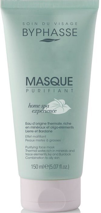 Маска для обличчя Byphasse Home Spa Experience очищуюча для комбінованої та жирної шкіри, 150 мл