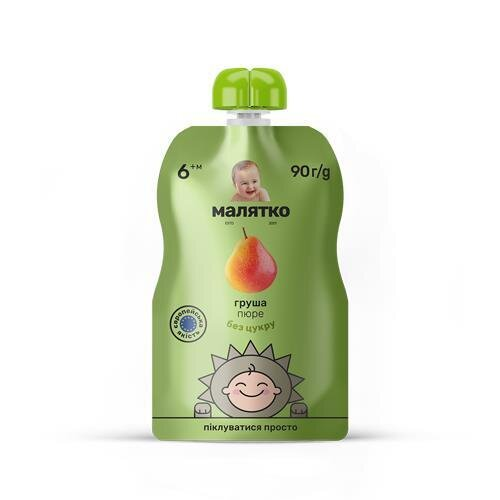 Пюре фруктове Малятко Грушеве, 90 г