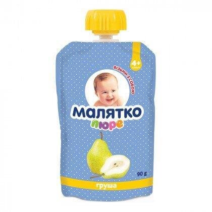 Пюре фруктове Малятко Грушеве, 90 г