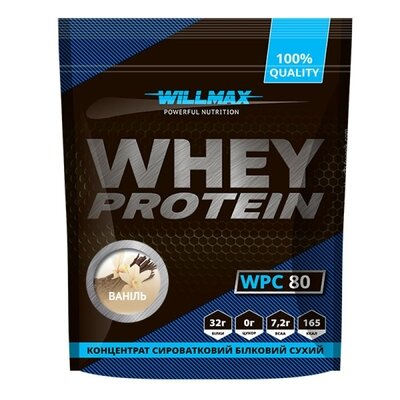 Протеїн Willmax Whey Protein 80%, ваніль, 920 г