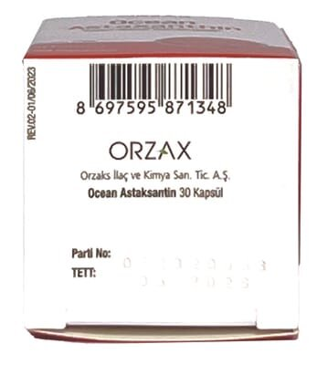 Астаксантин Orzax Ocean Astaxanthin, 30 капсул