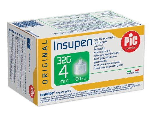 Голка для шприц-ручки Insupen G32 (0,23 x 4 мм), 100 штук
