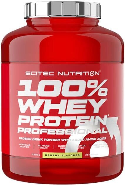 Протеїн Scitec Nutrition 100% Whey Protein Prof, банан, 2350 г