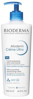 Крем для обличчя та тіла Bioderma Atoderm Ultra для нормальної та сухої чутливої шкіри, 500 мл