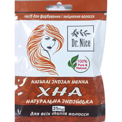 Хна натуральна Dr.Nice індійська, 25 г