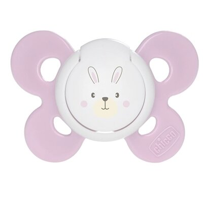 Пустушка силіконова Chicco Physio Comfort (74911.11), від 0 до 6 місяців, рожева, 1 шт