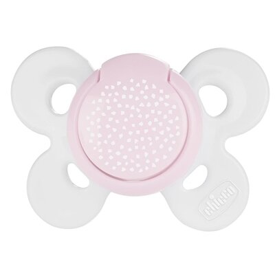 Пустушка силіконова Chicco Physio Comfort (74911.11), від 0 до 6 місяців, рожева, 1 шт
