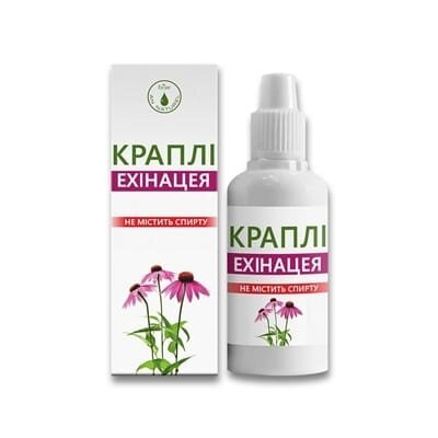 Ехінацеї краплі по 30 мл у флак.