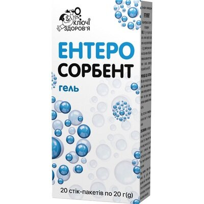 Ентеросорбент гель по 20 г №20 в стіках