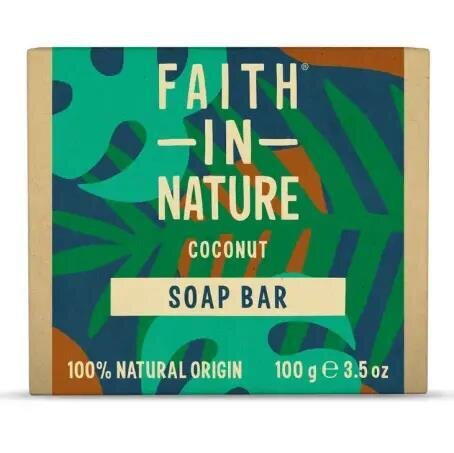 Мило натуральне тверде Faith In Nature з кокосом, 100 г
