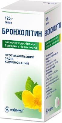 Бронхолітин сироп по 125 г у флак.