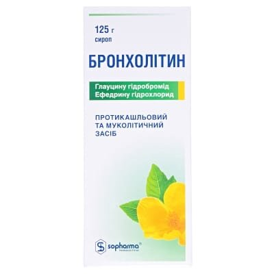 Бронхолітин сироп по 125 г у флак.