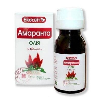 Амаранта олія Екосвіт капсули по 0,3 г №60