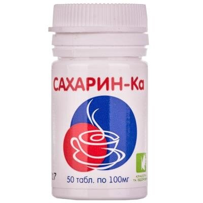 Сахарин-Ка таблетки по 100 мг №50 у бан.