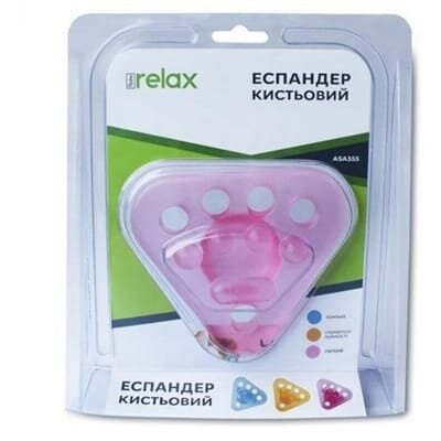 Еспандер кистьовий Ridni Relax ASA355-L силіконовий, легкий, колір рожевий