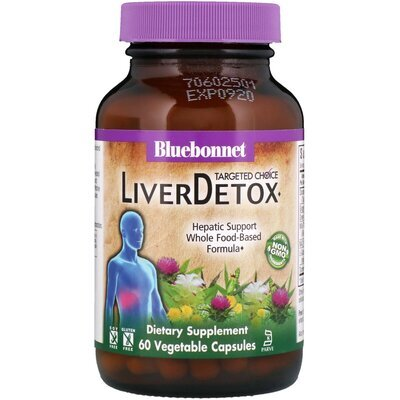 Комплекс для детоксикації печінки Bluebonnet Nutrition Targeted Choice Liver Detox капсули №60