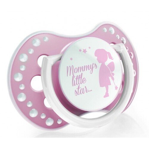 Пустушка силіконова Lovi Retro baby динамічна, 22/805girl, 6-18 місяців, 2 шт