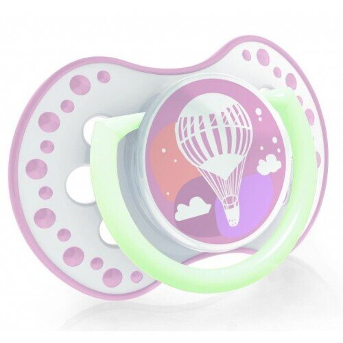 Пустушка силіконова Lovi Retro baby динамічна, 22/805girl, 6-18 місяців, 2 шт
