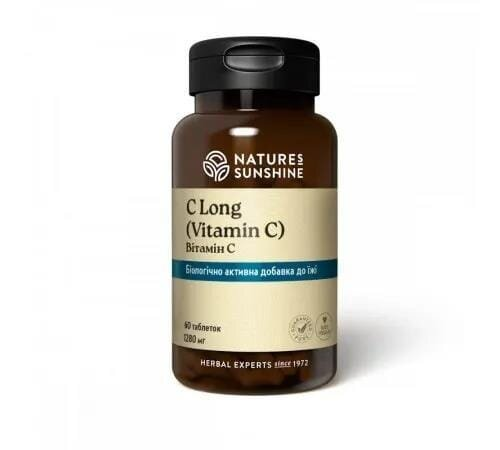 Вітамін C Nature's Sunshine (NSP) C Long 1280 мг, 60 таблеток