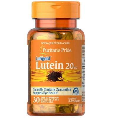 Лютеїн Puritan's Pride Lutein 20 мг, 30 капсул