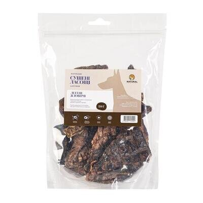 Ласощі для собак Natural Легені яловичі, 250 г