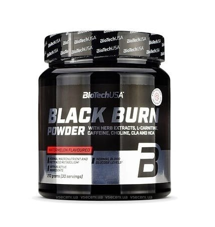 Жироспалювач Biotech Black Burn watermelon, 210 г