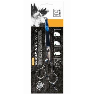 Ножиці M-Pets Grooming Steel Curved Scissor вигнуті, сталеві для стрижки собак, 6x20x0,7 см