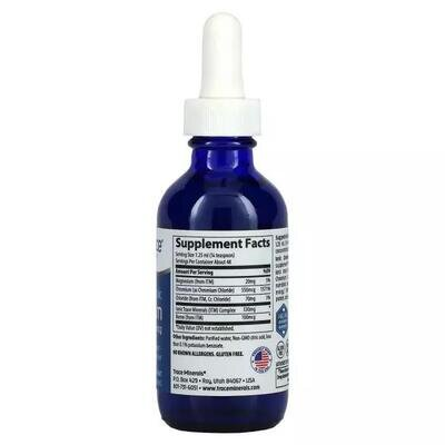 Хром Іонний Trace Minerals Ionic Chromium 550 мкг у краплях, 59 мл