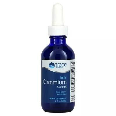 Хром Іонний Trace Minerals Ionic Chromium 550 мкг у краплях, 59 мл