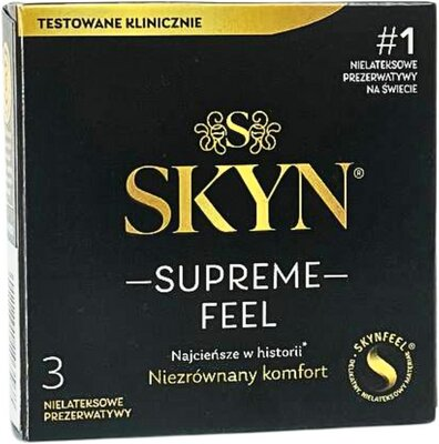 Презервативи Skyn Supreme Feel ультратонкі, 3 штуки