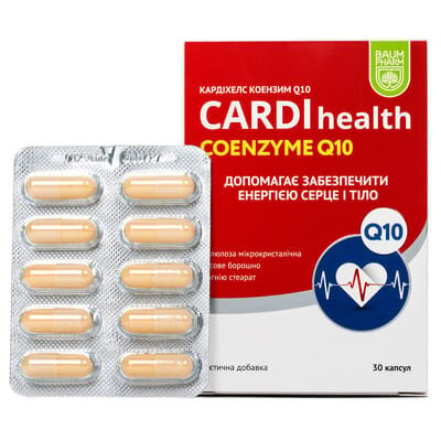 Кардіхелс Коензим Q-10 Baum Pharm капсули №30