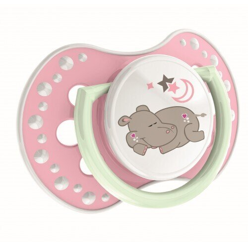 Пустушка силіконова Lovi Night & Day динамічна, 22/809girl, 0-3 місяці, 2 шт