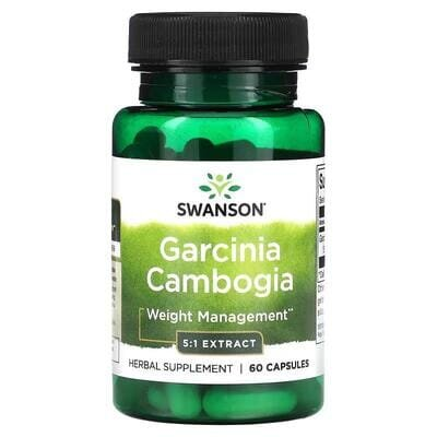 Гарцинія камбоджійська екстракт 5:1 Swanson Garcinia Cambogia 5:1 Extract 80 мг, 60 капсул