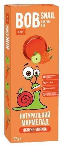 Мармелад Bob Snail Jelly яблуко-морква, 27 г