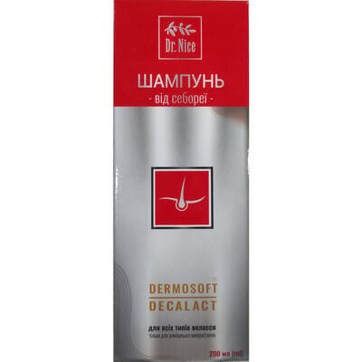 Шампунь Dr.Nice від себореї з комплексом Dermоsoft Decalaсt, 200 мл