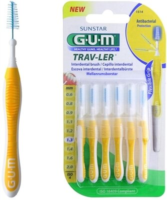 Інтердентальні щітки GUM TravLer, 1,3 мм, 6 шт